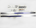Vinyl graphic metalized silver blue shimmer decals set suitable for Yamaha 200 hp four stroke outboard engine. Vinyl stickers kit for Yamaha 200 hp four stroke Handmade