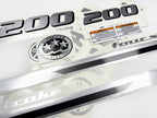 Vinyl graphic metalized silver grey shimmer decals set suitable for Yamaha 200 hp four stroke outboard engine. Vinyl stickers kit for Yamaha 200 hp four stroke Handmade