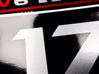 Vinyl graphic metalized silver whith red shimmer decals set suitable for Yamaha 175 hp two stroke outboard engine. Vinyl stickers kit for Yamaha 175 hp two stroke Handmade