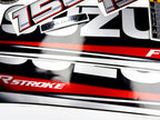 Vinyl graphic silver metalized shimmer decals set suitable for Suzuki 150 hp four stroke outboard engine. Vinyl stickers kit for suzuki 150 hp four stroke Handmade