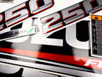 Vinyl graphic silver metalized shimmer decals set suitable for Suzuki 250 hp four stroke outboard engine. Vinyl stickers kit for suzuki 250 hp four stroke Handmade