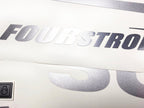 Vinyl graphic metallic silver glitter decals set suitable for Suzuki 70 hp four stroke for white cowling outboard engine. Vinyl stickers kit for suzuki 70 hp four stroke Handmade