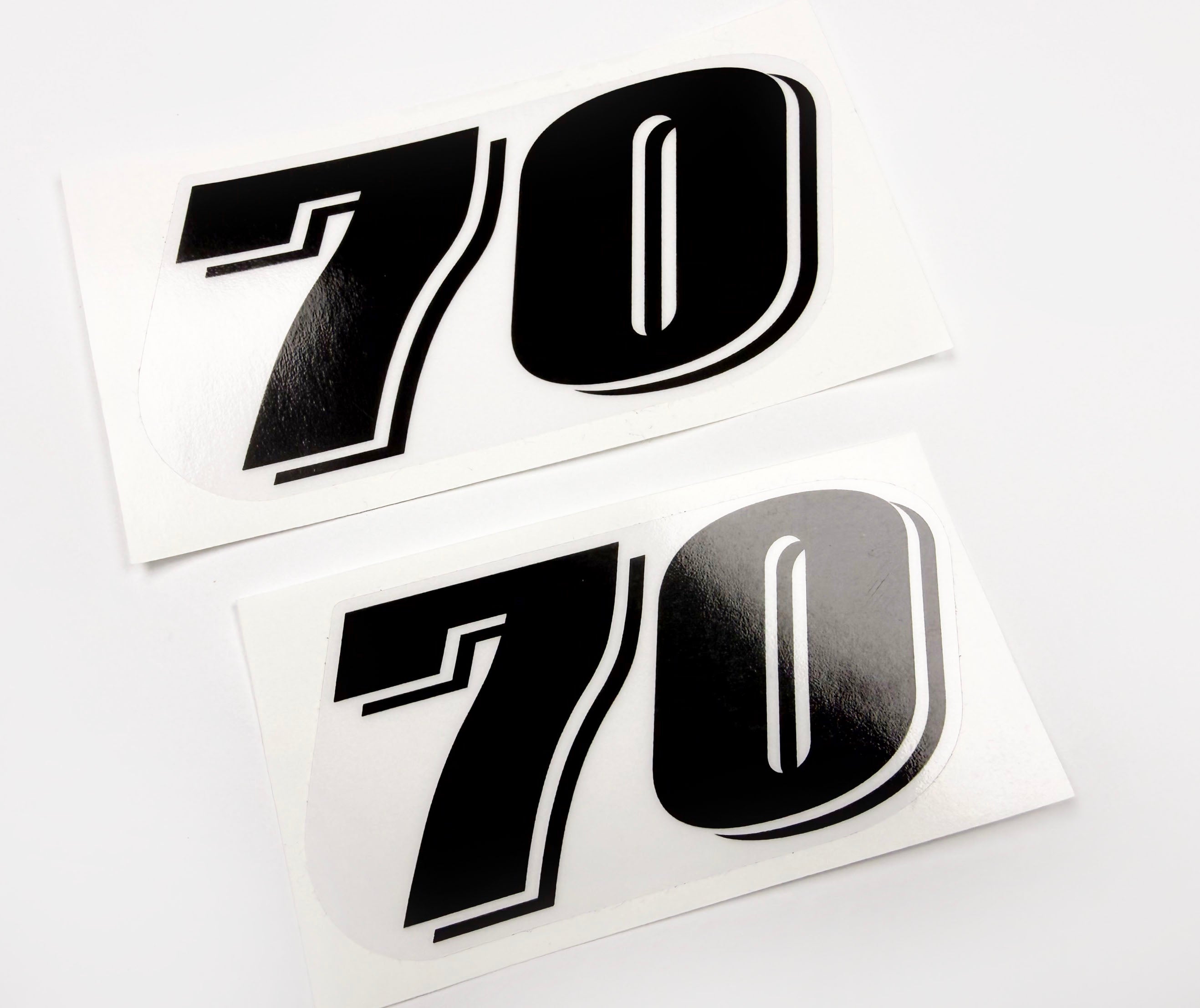 Vinyl graphic grey color clear film  decal numbers set suitable for Suzuki 70 hp four stroke outboard engine. Vinyl stickers number for suzuki 70 hp four stroke Handmade