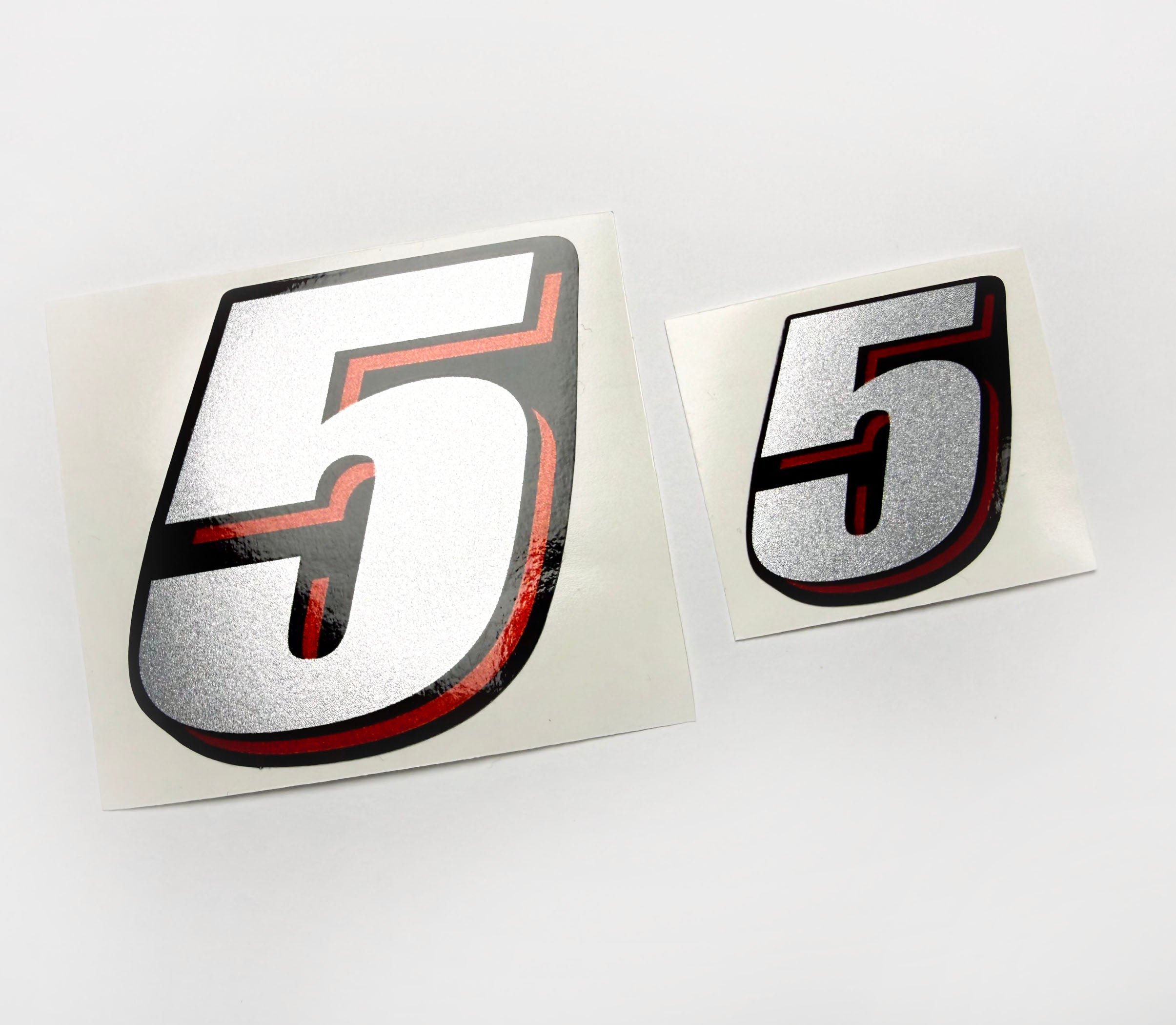 Vinyl graphic silver shimmer decals set suitable for Suzuki 5 hp four stroke outboard engine. Vinyl stickers kit for suzuki 5 hp four stroke Handmade