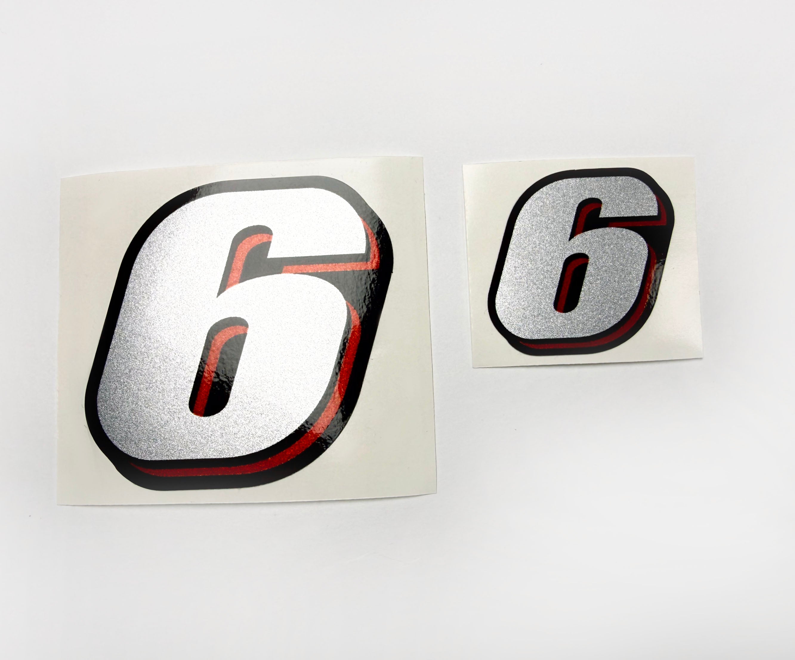 Vinyl graphic silver red shimmer decals set suitable for Suzuki 6 hp four stroke outboard engine. Vinyl stickers kit for suzuki 6 hp four stroke Handmade