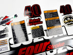 Vinyl graphic silver metalized shimmer decals set suitable for Suzuki 40 hp four stroke outboard engine. Vinyl stickers kit for suzuki 40 hp four stroke Handmade