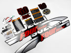 Vinyl graphic silver metalized shimmer decals set suitable for Suzuki 50 hp four stroke outboard engine. Vinyl stickers kit for suzuki 50 hp four stroke Handmade