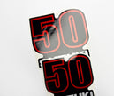 Vinyl graphic silver metalized shimmer decals set suitable for Suzuki 50 hp four stroke outboard engine. Vinyl stickers kit for suzuki 50 hp four stroke Handmade