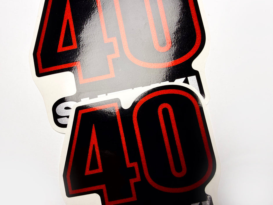 Vinyl graphic silver metalized shimmer decals set suitable for Suzuki 40 hp four stroke outboard engine. Vinyl stickers kit for suzuki 40 hp four stroke Handmade