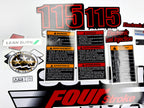 Vinyl graphic decals set suitable for Suzuki 115 hp four stroke outboard engine. Vinyl stickers kit for suzuki 115 hp four stroke Handmade