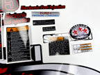 Vinyl graphic decals set suitable for Suzuki 115 hp four stroke outboard engine. Vinyl stickers kit for suzuki 115 hp four stroke Handmade
