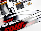 Vinyl graphic decals set suitable for Suzuki 140 hp four stroke outboard engine. Vinyl stickers kit for suzuki 140 hp four stroke Handmade