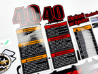 Vinyl graphic decals set suitable for Suzuki 40 hp four stroke outboard engine. Vinyl stickers kit for suzuki 40 hp four stroke Handmade