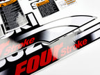 Vinyl graphic decals set suitable for Suzuki 40 hp four stroke outboard engine. Vinyl stickers kit for suzuki 40 hp four stroke Handmade