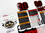 Vinyl graphic decals set suitable for Suzuki 60 hp four stroke outboard engine. Vinyl stickers kit for suzuki 60 hp four stroke Handmade