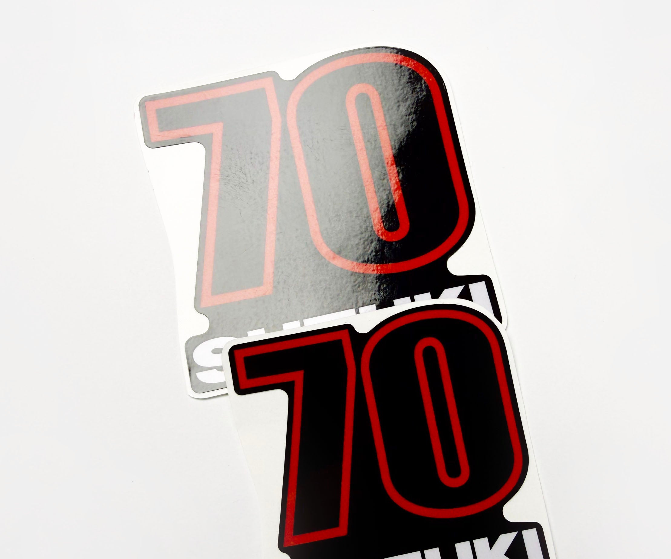 Vinyl graphic decals set suitable for Suzuki 70 hp four stroke outboard engine. Vinyl stickers kit for suzuki 70 hp four stroke Handmade
