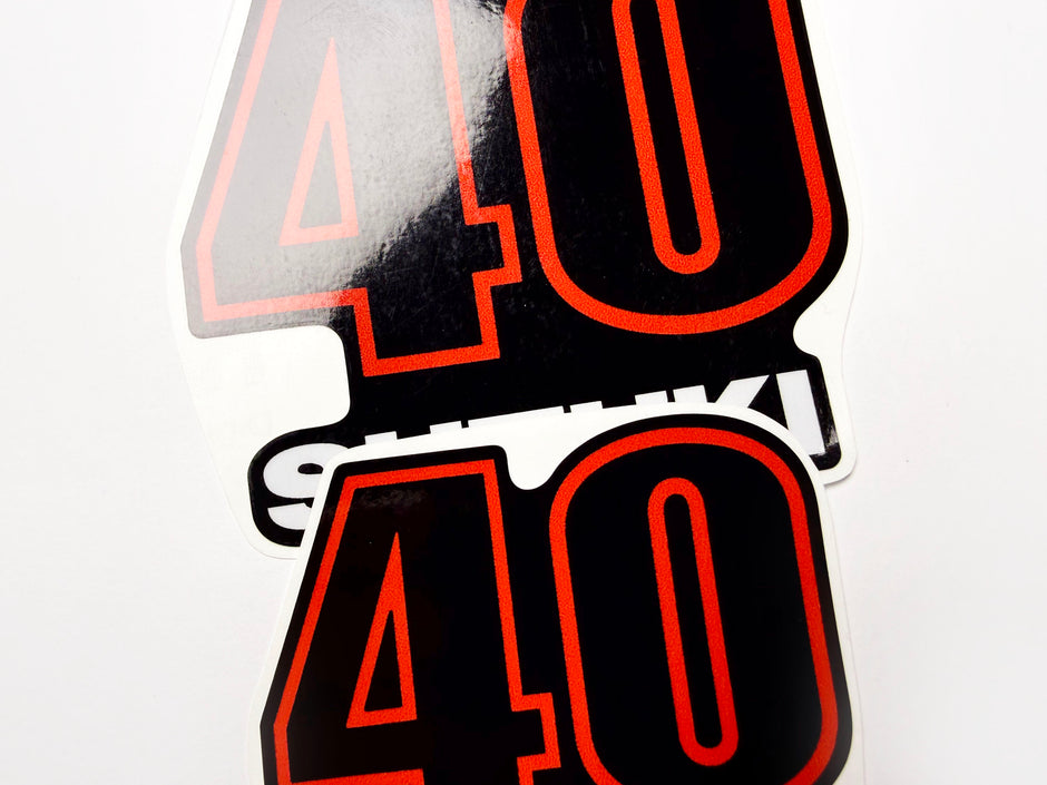 Vinyl graphic decals set suitable for Suzuki 40 hp four stroke outboard engine. Vinyl stickers kit for suzuki 40 hp four stroke Handmade