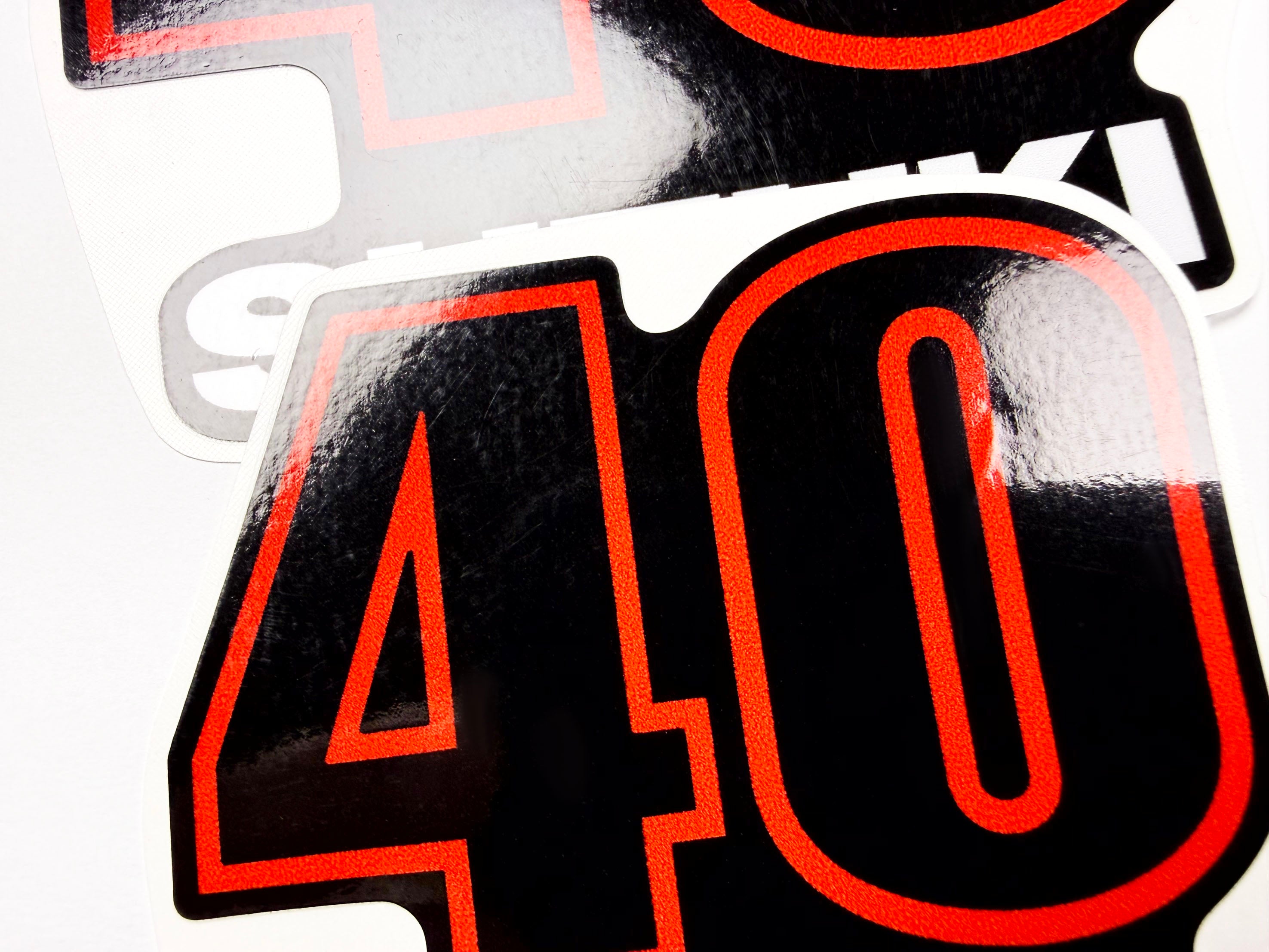 Vinyl graphic decals set suitable for Suzuki 40 hp four stroke outboard engine. Vinyl stickers kit for suzuki 40 hp four stroke Handmade