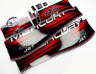 Vinyl graphic decals set suitable for Mercury 45 hp two stroke outboard engine. Vinyl stickers kit for Mercury 45 hp Handmade