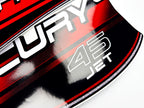 Vinyl graphic decals set suitable for Mercury 45 hp two stroke outboard engine. Vinyl stickers kit for Mercury 45 hp Handmade