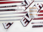 Vinyl graphic decals set suitable for Evinrude 225 hp direct injection outboard engine for blue cover cowling . Vinyl stickers kit for Ewinrude 225 Handmade