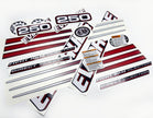 Vinyl graphic decals set suitable for Evinrude 250 hp direct injection outboard engine for blue cover cowling . Vinyl stickers kit for Ewinrude 250 Handmade