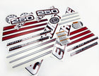 Vinyl graphic decals set suitable for Evinrude 250 hp direct injection outboard engine for blue cover cowling . Vinyl stickers kit for Ewinrude 250 Handmade
