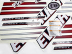 Vinyl graphic decals set suitable for Evinrude 200 hp direct injection outboard engine for blue cover cowling . Vinyl stickers kit for Ewinrude 200 Handmade