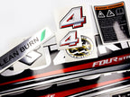 Vinyl graphic silver shimmer decals set suitable for Suzuki 4 hp four stroke outboard engine. Vinyl stickers kit for suzuki 4 hp four stroke Handmade
