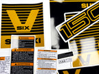 Vinyl graphic decals black gold set suitable for Suzuki 150 hp super six outboard engine. Vinyl stickers kit for suzuki 150 hp Handmade