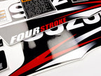 Vinyl graphic decals set suitable for Suzuki 4 hp four stroke outboard engine. Vinyl stickers kit for Suzuki 4 hp four stroke Handmade