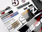Vinyl graphic decals set suitable for Suzuki 5 hp four stroke outboard engine. Vinyl stickers kit for Suzuki 5 hp four stroke Handmade