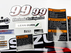 Vinyl graphic decals set suitable for Suzuki 9.9 hp four stroke outboard engine. Vinyl stickers kit for suzuki 9.9 hp four stroke Handmade