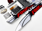Vinyl graphic decals set suitable for Suzuki 4 hp four stroke outboard engine. Vinyl stickers kit for Suzuki 4 hp four stroke Handmade