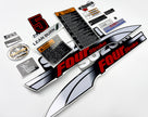 Vinyl graphic decals set suitable for Suzuki 5 hp four stroke outboard engine. Vinyl stickers kit for Suzuki 5 hp four stroke Handmade