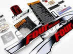 Vinyl graphic decals set suitable for Suzuki 6 hp four stroke outboard engine. Vinyl stickers kit for Suzuki 6 hp four stroke Handmade