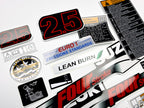 Vinyl graphic decals set suitable for Suzuki 2.5 hp four stroke outboard engine. Vinyl stickers kit for Suzuki 2.5 hp four stroke Handmade