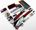 Vinyl graphic decals set suitable for Suzuki 2.5 hp four stroke outboard engine. Vinyl stickers kit for Suzuki 2.5 hp four stroke Handmade
