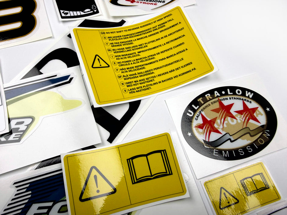 Vinyl graphic decals set suitable for Honda 8 hp four stroke outboard engine. Vinyl stickers kit for Honda 8 hp four stroke Handmade