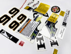 Vinyl graphic decals set suitable for Honda 9.9 hp four stroke outboard engine. Vinyl stickers kit for Honda 9.9 hp four stroke Handmade