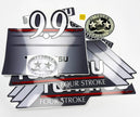 Vinyl graphic grey color decals set suitable for Tohatsu 9.9 hp four stroke outboard engine. Vinyl stickers kit for Tohatsu 9.9 hp four stroke Handmade