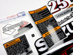 Vinyl graphic decals set suitable for Suzuki 25 hp four stroke outboard engine. Vinyl stickers kit for Suzuki 25 hp four stroke Handmade