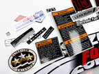 Vinyl graphic decals set suitable for Suzuki 15 hp four stroke outboard engine. Vinyl stickers kit for Suzuki 15 hp four stroke Handmade