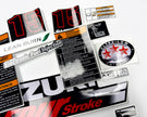 Vinyl graphic decals set suitable for Suzuki 15 hp four stroke outboard engine. Vinyl stickers kit for Suzuki 15 hp four stroke Handmade