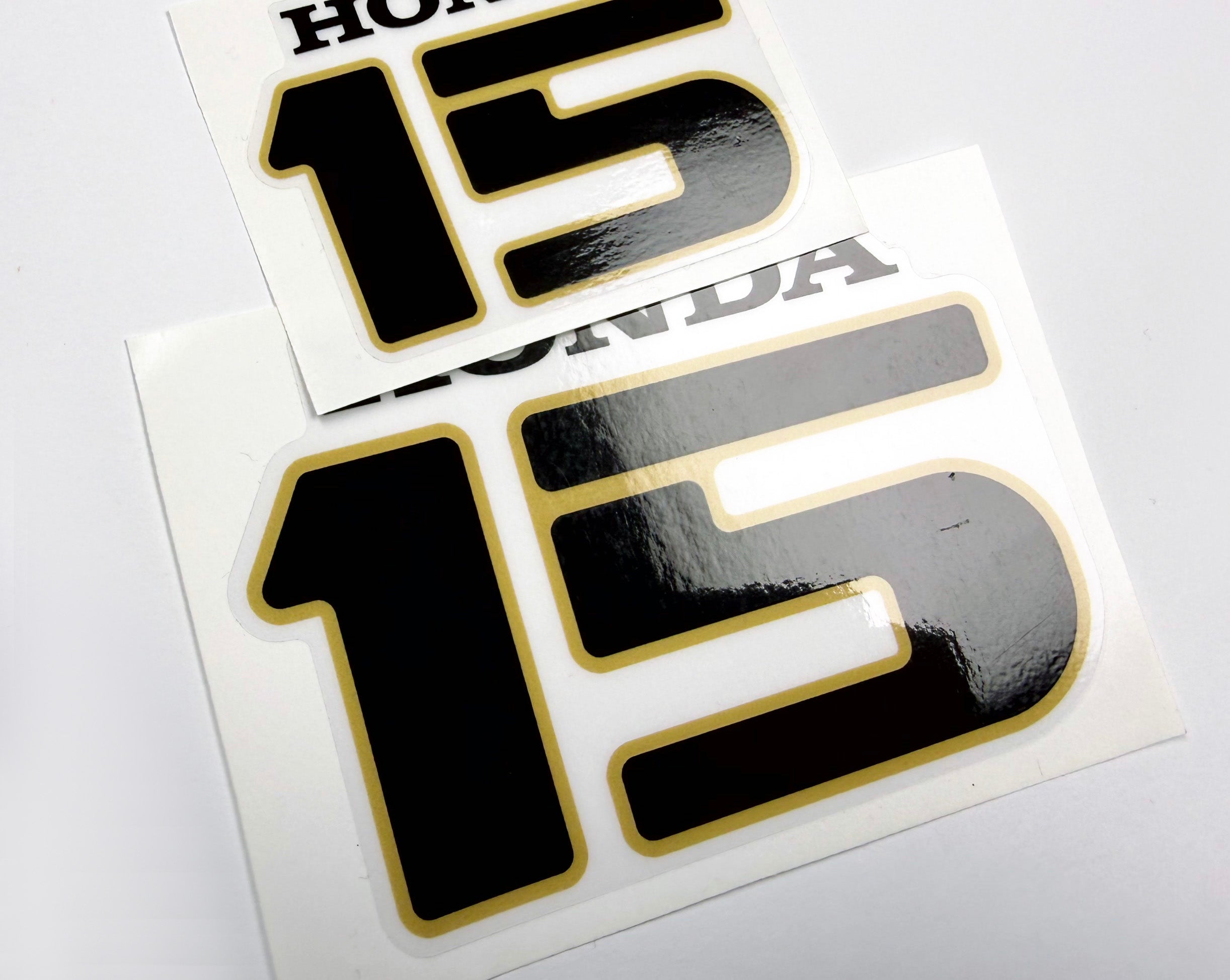 Vinyl graphic decal for Honda 15 four stroke outboard engine.Vinyl graphic sticker Number 15 number 15 separately for H 15 four stroke