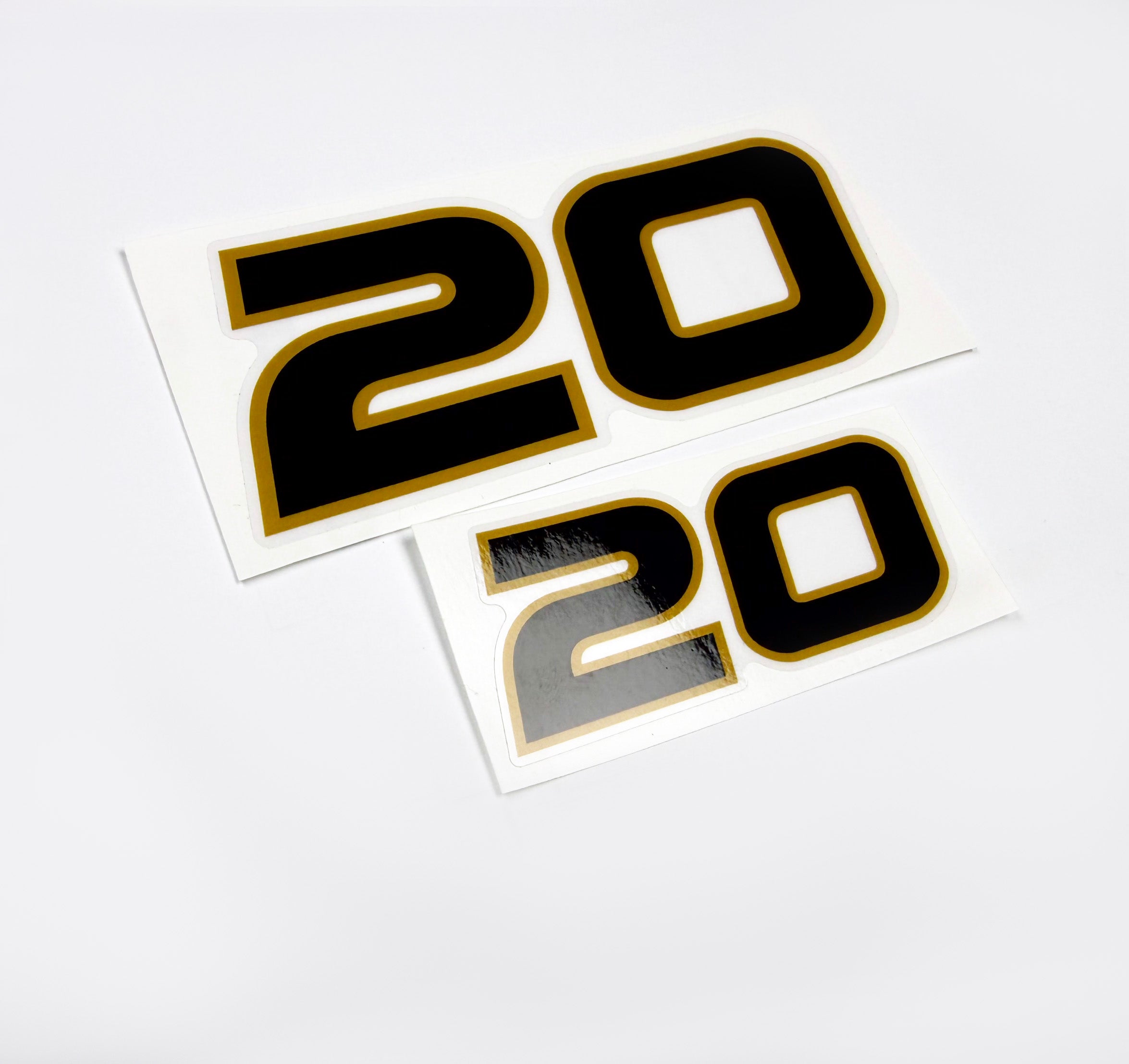 Vinyl graphic decal for Honda 20 four stroke outboard engine.Vinyl graphic sticker Number 20 number 20 separately for Honda 20  four stroke