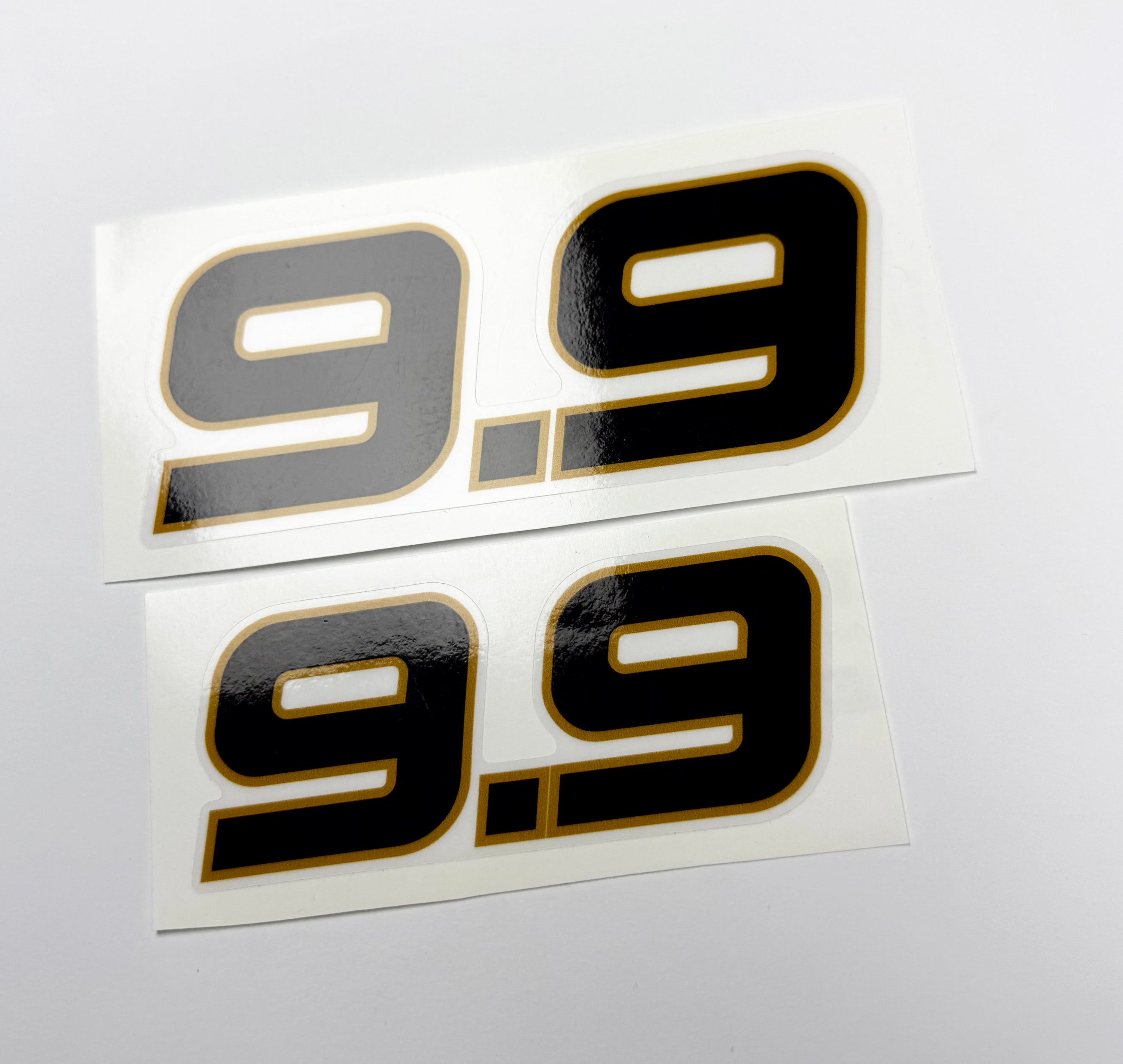 Vinyl graphic decal for Honds 9.9 four stroke outboard engine.Vinyl graphic sticker Number 9.9,number 9.9 separately for H 9.9 four stroke