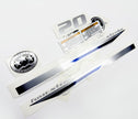 Vinyl graphic metalized silver shimmer decals set suitable for Yamaha 20 hp four stroke outboard engine. Vinyl stickers kit for Yamaha 20 hp four stroke Handmade