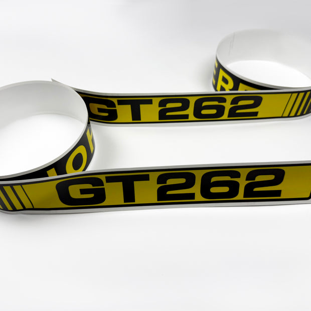 Replacement Vinyl Decal Set For GT 262 Lawn Tractor Hood, stickers set  Lawn Tractor Hood GT262 Handmade