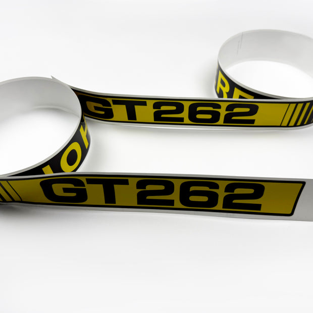 Replacement Vinyl Decal Set For GT 262 Lawn Tractor Hood, stickers set  Lawn Tractor Hood GT262 Handmade